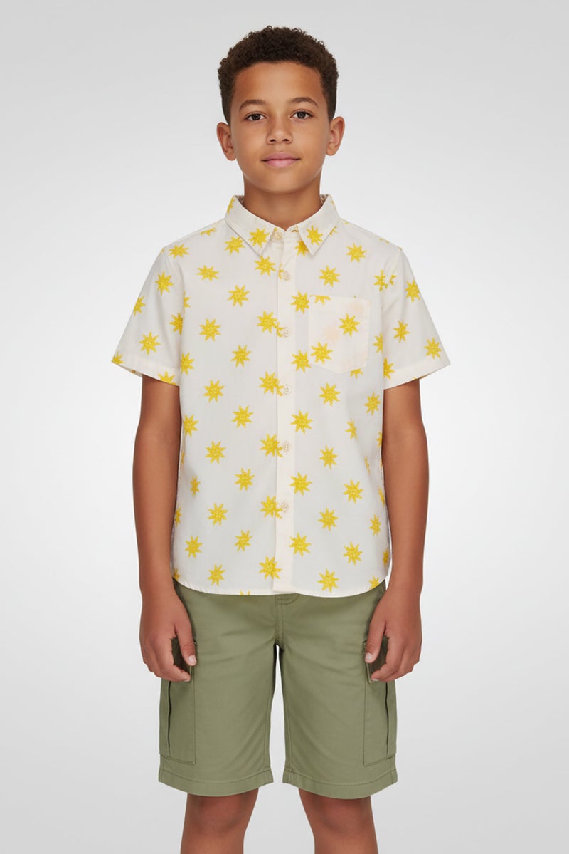 Freestyle طقم قميص وشورت مطبوع بالكامل للأطفال الأولاد من قطعتين، متعدد الألوان - Image 1